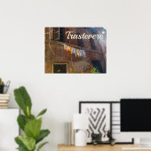 Poster Trastevere Rome (Bureau à domicile)