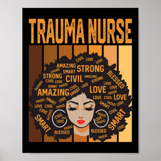 Poster Trauma Nurse Powerful Black History Month Black Pr