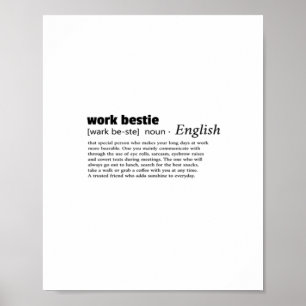 Poster Travail Bestie Classic Chill