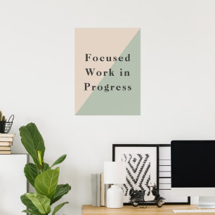 Poster Travail Concentré Ne Pas Déranger Espace Calme Dis