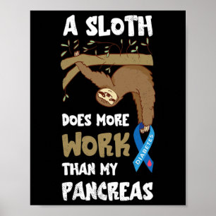 Poster Travail de sensibilisation au diabète de Pancreas 