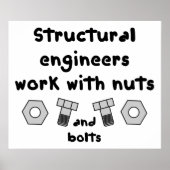 Poster Travail de Structural Engineers (Devant)