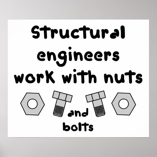 Poster Travail de Structural Engineers (Devant)