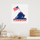 Poster Travail d'équipe (Cuisine)