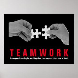 Poster Travail d'équipe Citation inspirationnelle Motivat