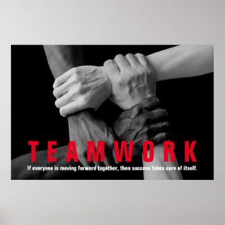 Poster Travail d'équipe Citation inspirationnelle Motivat