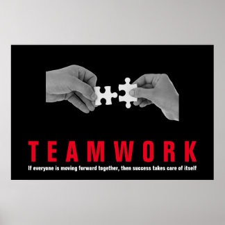Poster Travail d'équipe Citation inspirationnelle Motivat