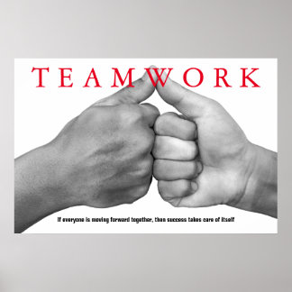 Poster Travail d'équipe Inspiration Citation Motivationne