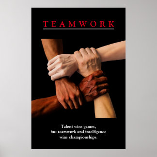 Poster Travail d'équipe Motivation Inspiration