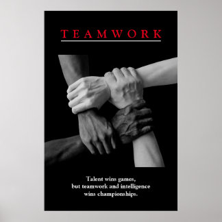 Poster Travail d'équipe Motivation Inspiration