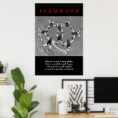 Poster Travail d'équipe Motivation Inspiration (Bureau à domicile)