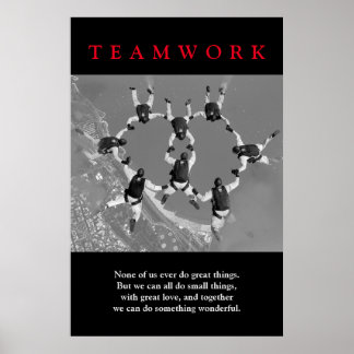 Poster Travail d'équipe Motivation Inspiration