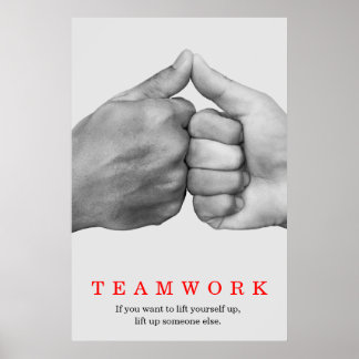 Poster Travail D'Équipe Motivation Inspiration Citation M
