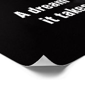 Poster Travail dur Bodybuilding Fitness Motivation (Coin)