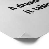 Poster Travail dur Bodybuilding Fitness Motivation (Coin)