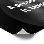 Poster Travail dur Bodybuilding Fitness Motivation (Coin)