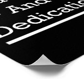 Poster Travail Dur Et Dédication Motivation (Coin)