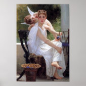 Poster "Travail interrompu" par Bouguereau (Devant)