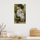 Poster Travail interrompu par Bouguereau, Angel Portrait (Cuisine)