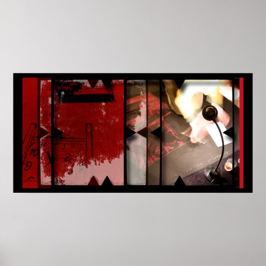 Poster Travail ouvert sur l'affiche de photomontage Open  (Devant)