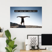 Poster Travail Pour Elle - Motivation Gymnastique (Bureau à domicile)