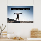 Poster Travail Pour Elle - Motivation Gymnastique (Cuisine)