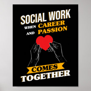 Poster Travail Social Carrière Et Passion Travailleur Soc