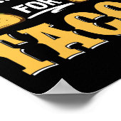 Poster Travail social Will Do Social Work For Tacos (Coin)