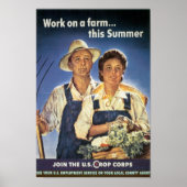 Poster Travail sur une ferme...Cet été (Devant)