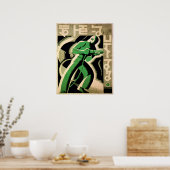 Poster Travailler avec soin (Cuisine)