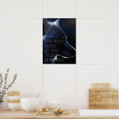 Poster Travailler dur dans le silence - Succès - Wolf Mot (Cuisine)