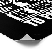 Poster Travailler dur être Nice aux gens Sticker (Coin)