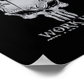 Poster Travailler Dur Jouer Si Dur Pour Les Freaks De Fit (Coin)