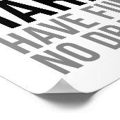 Poster Travailler dur n'ont pas de plaisir aucun drame (Coin)