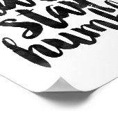 Poster Travailler dur rester humble (Coin)