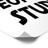 Poster Travailler est pour les gens qui n'étudient pas le (Coin)