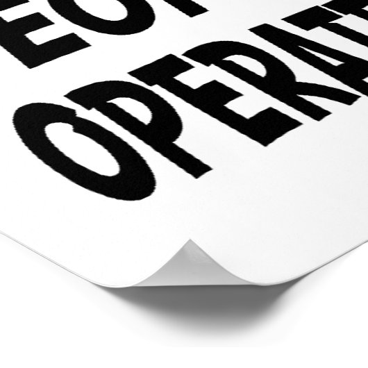 Poster Travailler est pour les gens qui n'exploitent pas (Coin)