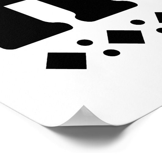 Poster Travailler Intelligent Penser Positif Et Toujours  (Coin)