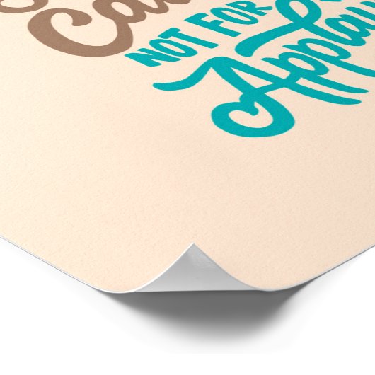 Poster Travailler Pour Une Cause (Coin)