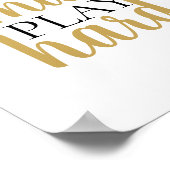 Poster Travailler Smart Lire un devis de motivation dure (Coin)