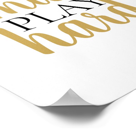 Poster Travailler Smart Lire un devis de motivation dure (Coin)