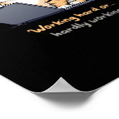 Poster Travailler Un Chat Dur Ou Difficile À Travailler (Coin)