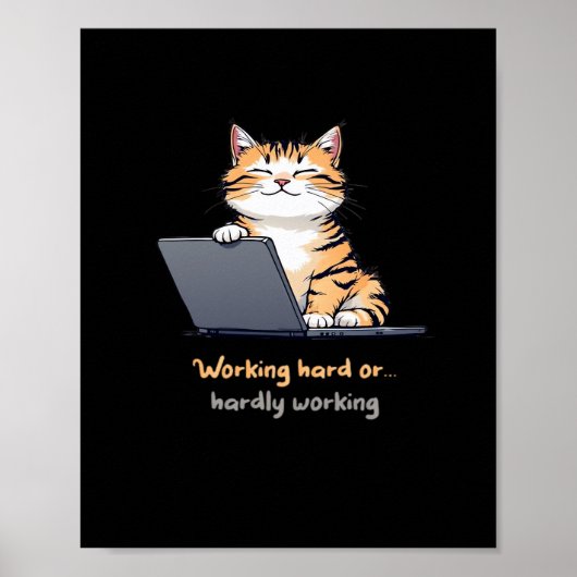 Poster Travailler Un Chat Dur Ou Difficile À Travailler (Devant)