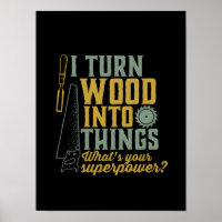 Travailleur de charpentier amusant Je transforme l