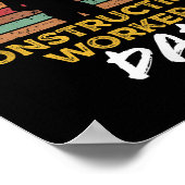 Poster Travailleur du bâtiment papa, Foreman amusant Devi (Coin)