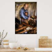 Poster Travailleur du bois - Le menuisier (Cuisine)