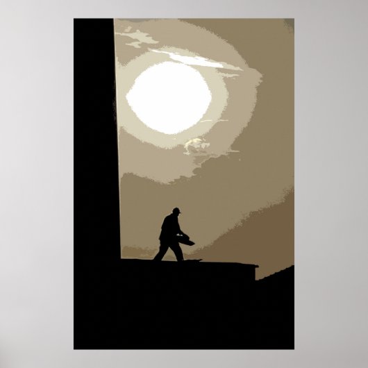 Poster Travailleur matinal (Devant)