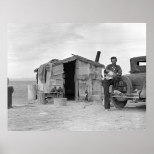 Poster Travailleur mexicain migrant : 1937