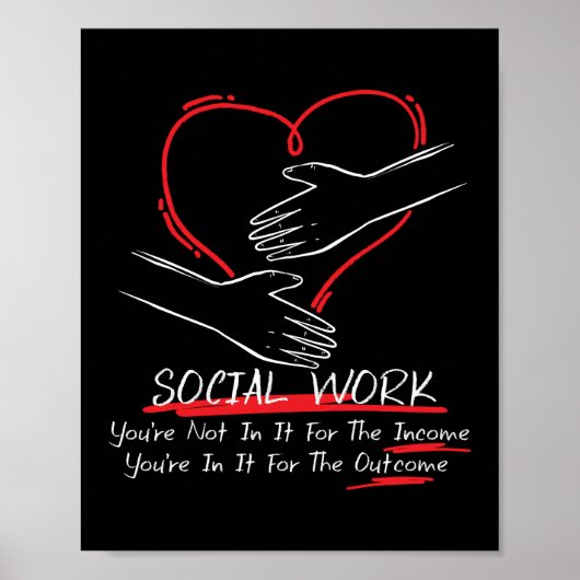 Poster Travailleur social Vous n'y êtes pas pour le reven (Devant)