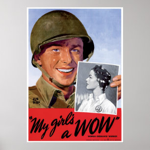 Poster Travailleurs d'artillerie de femmes de 2ÈME GUERRE